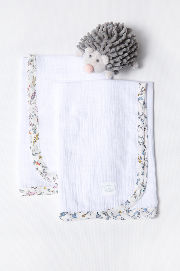 Muselina Animales Rosa hecho con Liberty Fabric