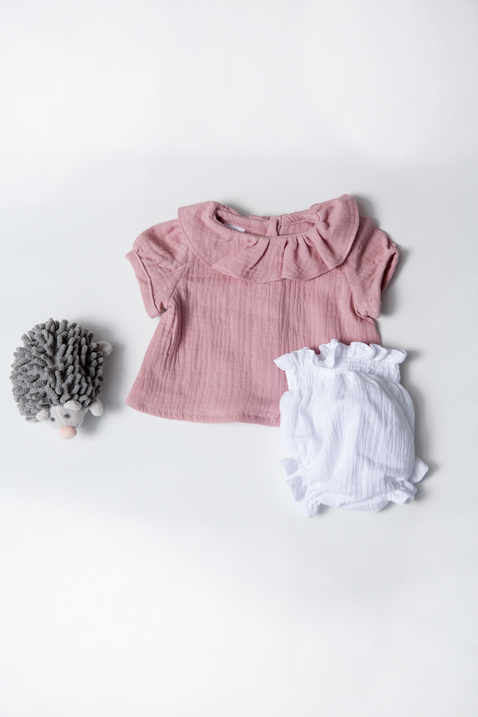 Conjunto verano bámbula rosa de sweetpea.webp