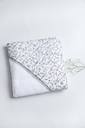 Toalla con Capucha Animales Azul hecho con  Liberty Fabric