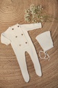 Conjunto Arizona Blanco con Camisita Plumeti Azul