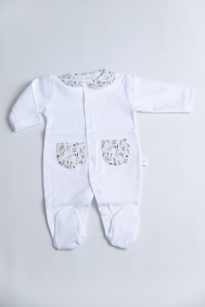 Pijama Animales Azul hecho con Liberty Fabric