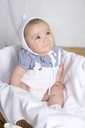 Conjunto Wilan Blanco con Camisa Plumeti Azul