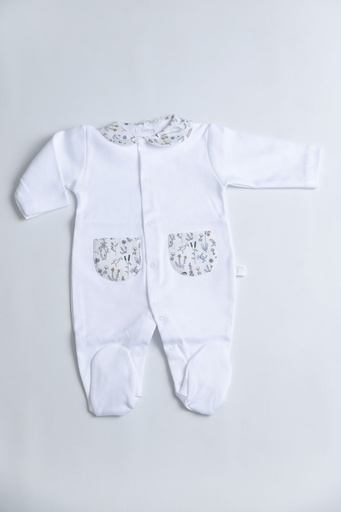 Pijama Animales Azul hecho con Liberty Fabric